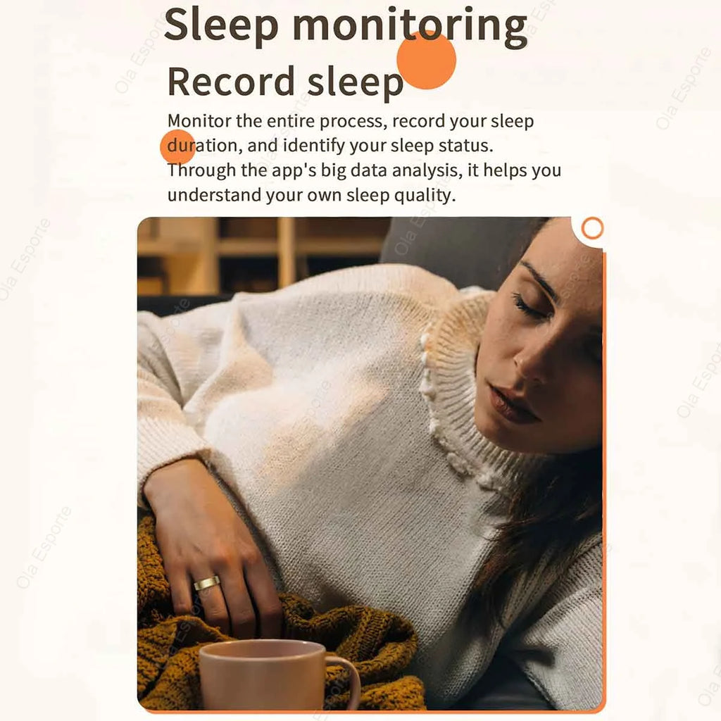 2025 New Smart Ring Men Women, Heart Rate and Blood Oxygen Monitor Smartring IP68 & 5ATM Waterproof, Multi-sport Mode Rings Man