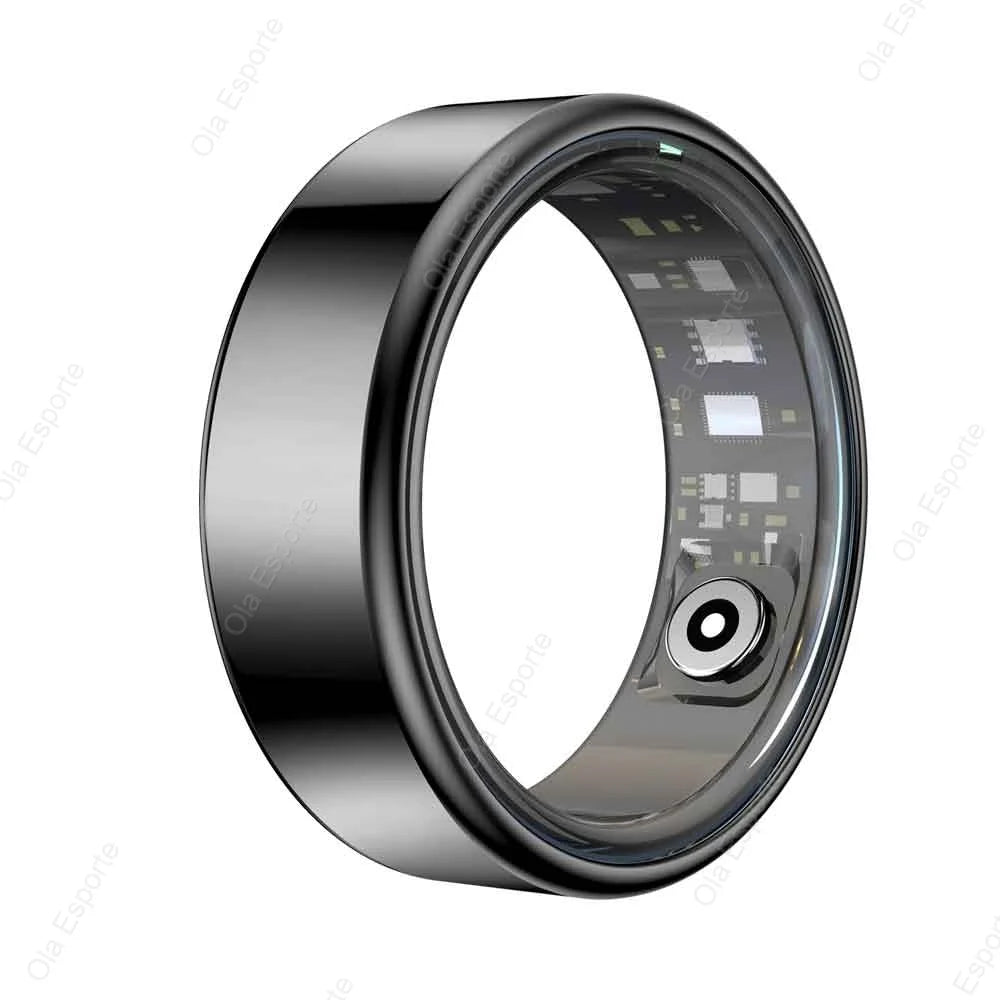 2025 New Smart Ring Men Women, Heart Rate and Blood Oxygen Monitor Smartring IP68 & 5ATM Waterproof, Multi-sport Mode Rings Man